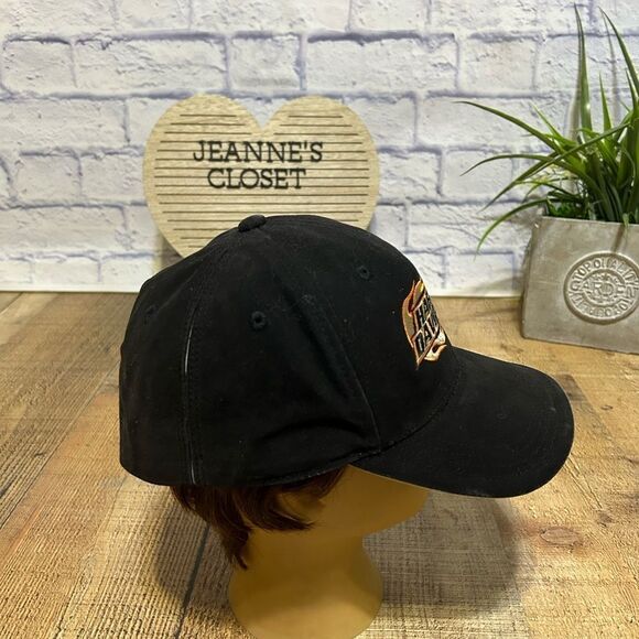 Harley Davidson Men's Black and Orange Hat flex seam - Picture 2 of 12